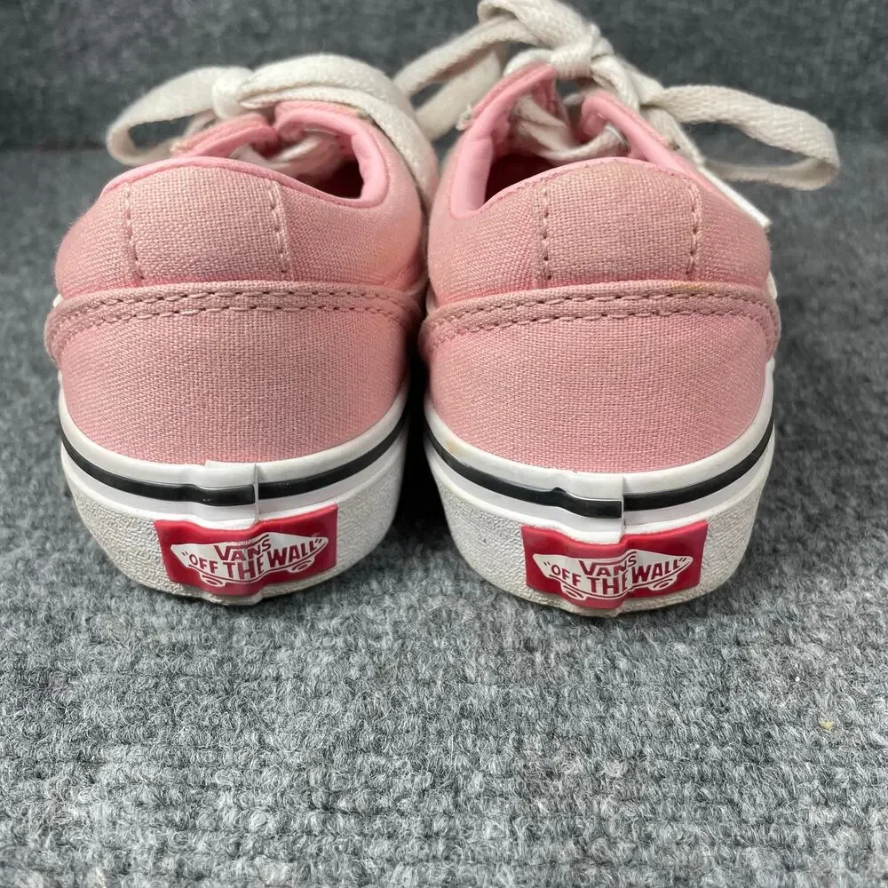 Vans US Missy Shoes Girls 13 Pink Canvas Old Skool Casual Skater